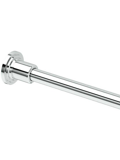 Marina Solid-BrassShower Rod Set in Polished Chrome.